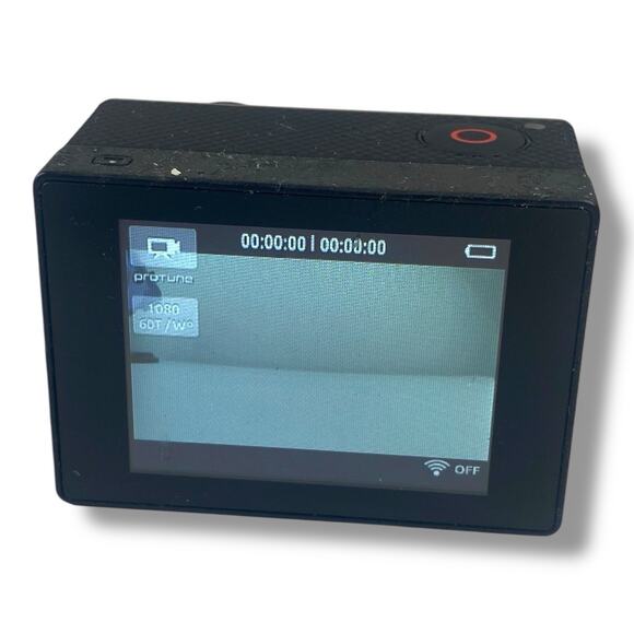 GoPro HERO3 Black Action Camera Silver With LCD Attachment Tested No Battery - Picture 3 of 4